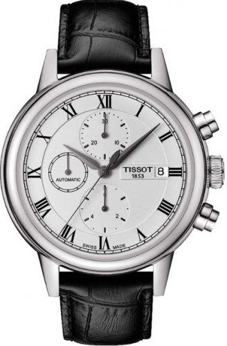 Remontoir à montres pour montre Tissot Carson Carson Automatic Chronograph 42.3 Stainless Steel / Argent / Strap