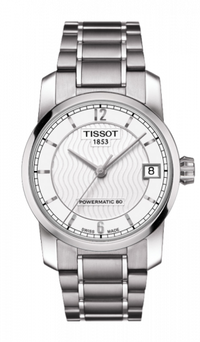 Remontoir à montres pour montre Tissot Titanium Powermatic 80 Lady Titanium / Argent