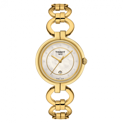 Watch Winder for watch Tissot T-Lady Flamingo PVD Yellow Gold / MOP / Bracelet