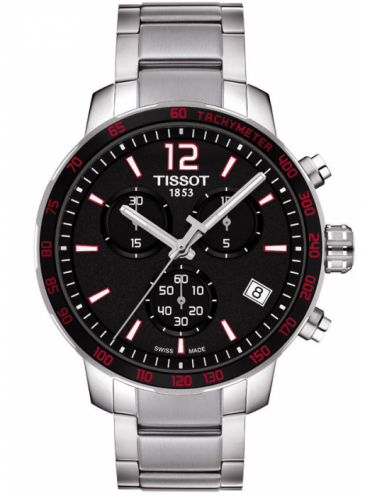 Watch Winder for watch Tissot Quickster Quickster Chronograph Stainless Steel / Black / Bracelet