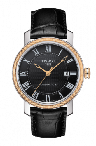 Remontoir à montres pour montre Tissot Bridgeport Bridgeport Powermatic 80 Two Tone / Noire Roman