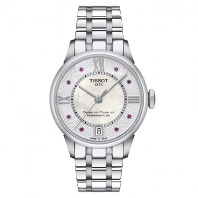 Watch Winder for watch Tissot Chemin Des Tourelles Chemin Des Tourelles Powermatic 80 32 Stainless Steel / MOP / Bracelet