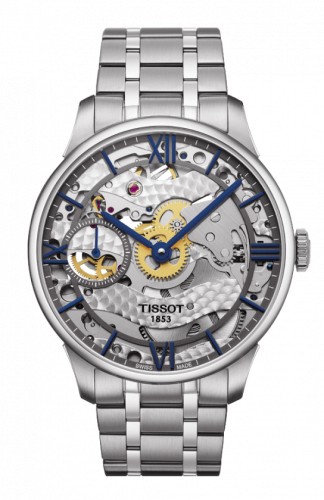 Watch Winder for watch Tissot Chemin Des Tourelles Chemin des Tourelles 42 Stainless Steel / Skeleton / Bracelet