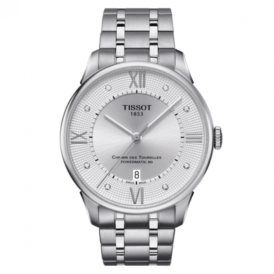Watch Winder for watch Tissot Chemin Des Tourelles Chemin Des Tourelles Powermatic 80 42 Stainless Steel / Silver / Bracelet
