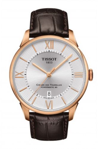 Watch Winder for watch Tissot Chemin Des Tourelles Chemin des Tourelles Powermatic 80 Rose PVD / Silver Roman