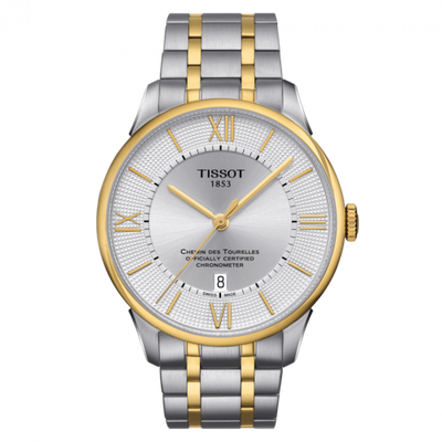 Watch Winder for watch Tissot Chemin Des Tourelles Chemin Des Tourelles Powermatic 80 COSC 42 Stainless Steel / Yellow Gold PVD / Silver / Bracelet