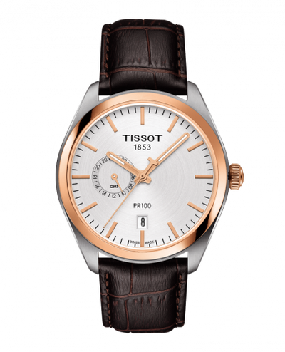 Watch Winder for watch Tissot PR 100 PR 100 39 Dual Time Stainless Steel / Yellow Gold / Silver / Strap