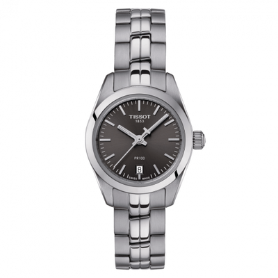 Watch Winder for watch Tissot PR 100 PR 100 Quartz 25 Stainless Steel / Grey / Bracelet