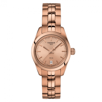 Watch Winder for watch Tissot PR 100 PR 100 Quartz 25 Rose Gold PVD / Champagne / Bracelet