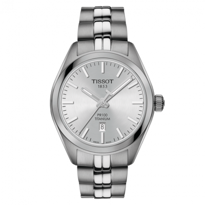 Watch Winder for watch Tissot PR 100 PR 100 Quartz 33 Titanium / Silver / Bracelet