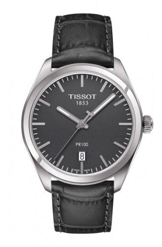 Remontoir à montres pour montre Tissot PR 100 PR 100 Quartz 39 Stainless Steel / Gris / Strap