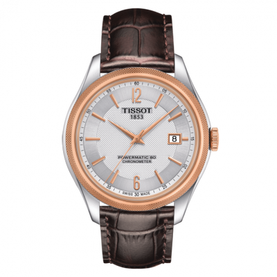 Watch Winder for watch Tissot Ballade Ballade Powermatic 80 41 Stainless Steel / Rose Gold PVD / Silver / Strap