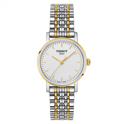 Remontoir à montres pour montre Tissot Everytime Everytime Small Stainless Steel / Yellow Or PVD / Argent / Bracelet