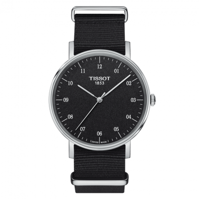 Watch Winder for watch Tissot Everytime Everytime Medium Stainless Steel / Black / NATO