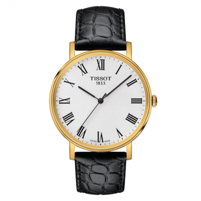 Watch Winder for watch Tissot Everytime Everytime Medium Yellow Gold PVD / Silver / Strap