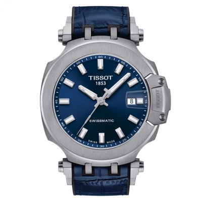 Remontoir à montres pour montre Tissot T-Race T-Race Swissmatic 45 Stainless Steel / Bleu