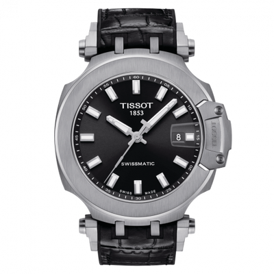 Remontoir à montres pour montre Tissot T-Race T-Race Swissmatic 45 Stainless Steel / Noire