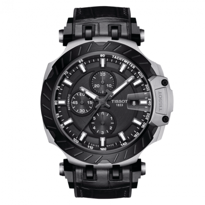 Remontoir à montres pour montre Tissot T-Race Tissot T-race Automatic Chronograph Stainless Steel / Noire