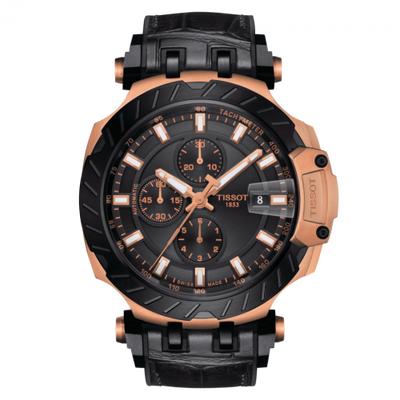 Remontoir à montres pour montre Tissot T-Race Tissot T-race Automatic Chronograph Rose Or / Noire