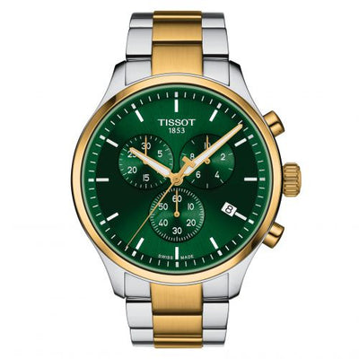 Watch Winder for watch Tissot XL Chrono XL Classic Two Tone / Green / Bracelet