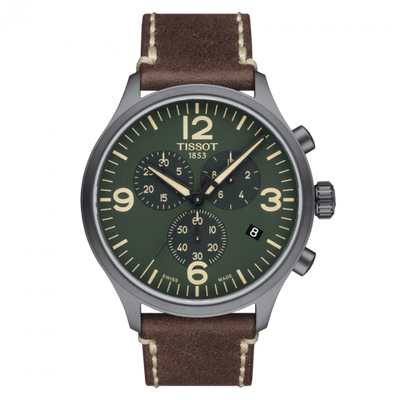 Watch Winder for watch Tissot XL Chrono XL Grey PVD / Green