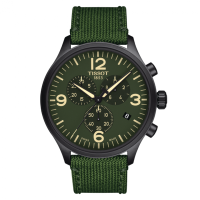 Watch Winder for watch Tissot XL Chrono XL Black PVD / Green