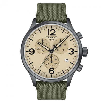 Watch Winder for watch Tissot XL Chrono XL Grey PVD / Beige