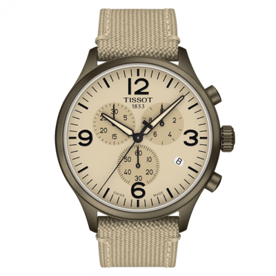 Watch Winder for watch Tissot XL Chrono XL Khaki PVD / Beige