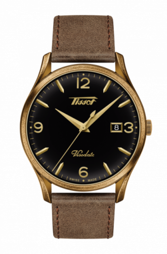 Watch Winder for watch Tissot Heritage Visodate Quartz 40 Bronze / Black