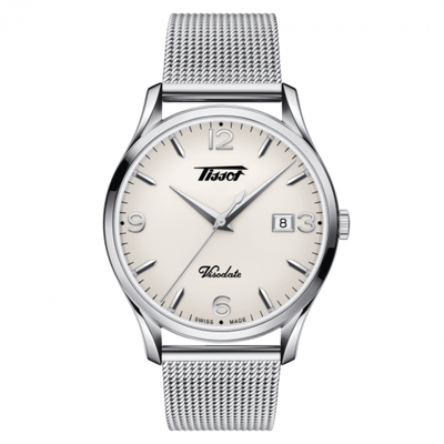 Watch Winder for watch Tissot Heritage Visodate Quartz 40 Stainless Steel / Silver / Bracelet