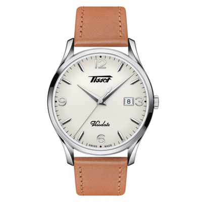 Watch Winder for watch Tissot Heritage Visodate Quartz 40 Stainless Steel / Silver / Strap