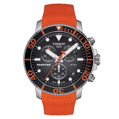 Watch Winder for watch Tissot Seastar Seastar 1000 Chronograph Quartz 45.5 Stainless Steel / Black / Rubber