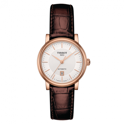 Watch Winder for watch Tissot Carson Carson Premium Automatic 30 Rose Gold PVD / Silver / Strap