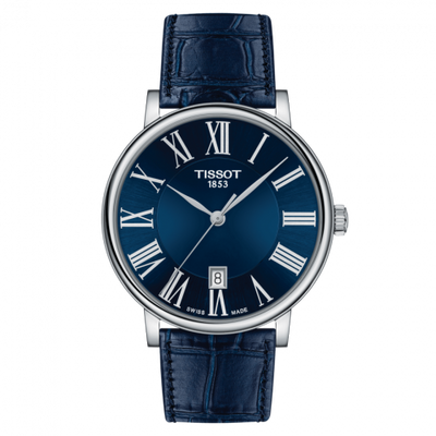 Watch Winder for watch Tissot Carson Carson Premium Quartz 40 Stainless Steel / Blue / Strap