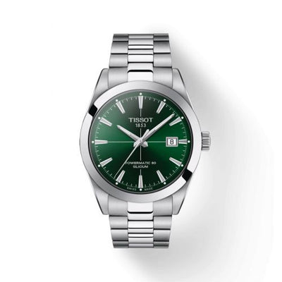 Remontoir à montres pour montre Tissot Gentleman Gentleman Powermatic Stainless Steel / Verte / Bracelet