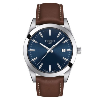 Remontoir à montres pour montre Tissot Gentleman Gentleman Quartz Stainless Steel / Bleu / Strap
