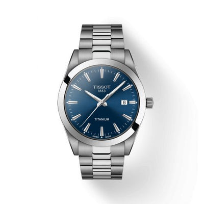 Remontoir à montres pour montre Tissot Gentleman Gentleman Quartz Titanium / Bleu / Bracelet