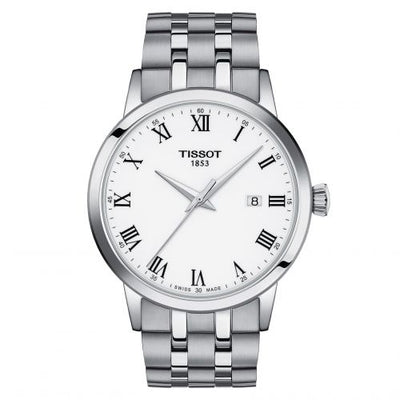 Remontoir à montres pour montre Tissot Dream Dream Quartz 42 Stainless Steel / Blanc / Bracelet