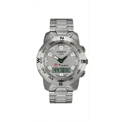 Remontoir à montres pour montre Tissot Touch T-Touch 40 Stainless Steel / Argent / Bracelet