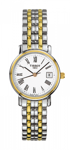 Watch Winder for watch Tissot Desire Desire Quartz 24 Stainless Steel / Yellow Gold PVD / White / Bracelet