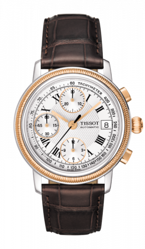 Remontoir à montres pour montre Tissot Bridgeport Bridgeport Automatic Chronograph Rose Or Bezel