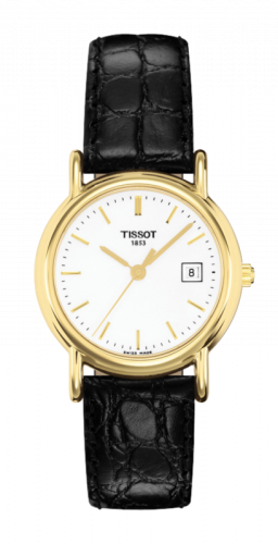 Remontoir à montres pour montre Tissot Carson Carson Quartz 26.8 Yellow Or / Argent / Strap