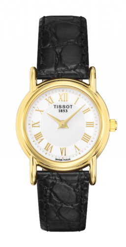 Remontoir à montres pour montre Tissot Carson Carson Quartz 26.8 Yellow Or / Argent / Strap