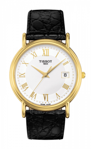 Watch Winder for watch Tissot Carson Carson Quartz 33.7 Yellow Gold / Silver / Strap