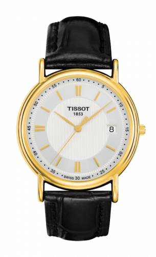 Remontoir à montres pour montre Tissot Carson Carson Quartz 33.7 Yellow Or / Argent / Strap