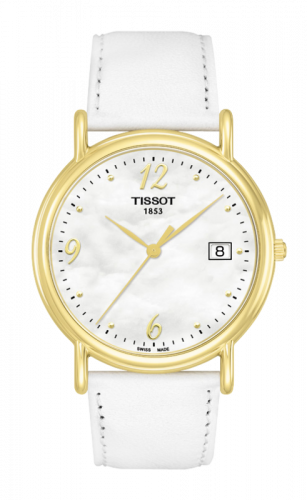 Watch Winder for watch Tissot Carson Carson Quartz 33.7 Yellow Gold / MOP / Strap