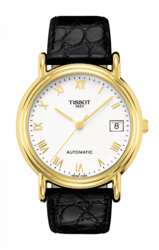 Watch Winder for watch Tissot Carson Carson Automatic 35.5 Yellow Gold / White / Strap