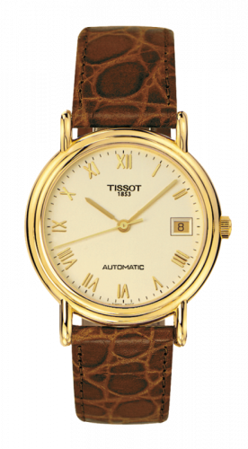 Watch Winder for watch Tissot Carson Carson Automatic 35.5 Yellow Gold / Champagne / Strap