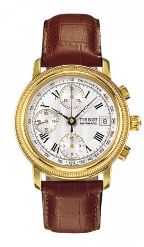 Remontoir à montres pour montre Tissot Bridgeport Bridgeport Automatic Chronograph Yellow Or