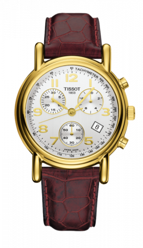 Watch Winder for watch Tissot Carson Carson Chronograph Quartz 39.7 Yellow Gold / Silver / Strap